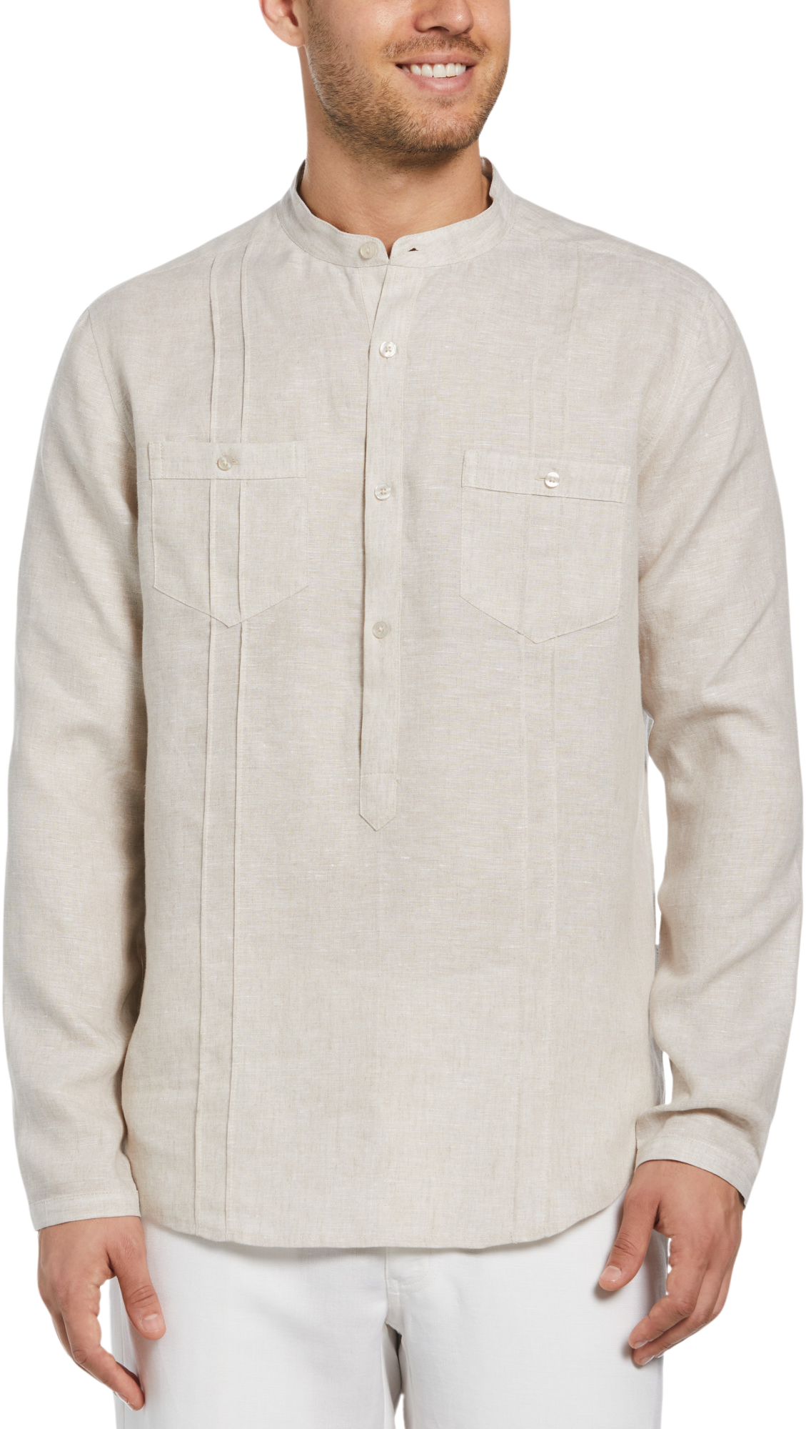 White linen shirt outlet transparent