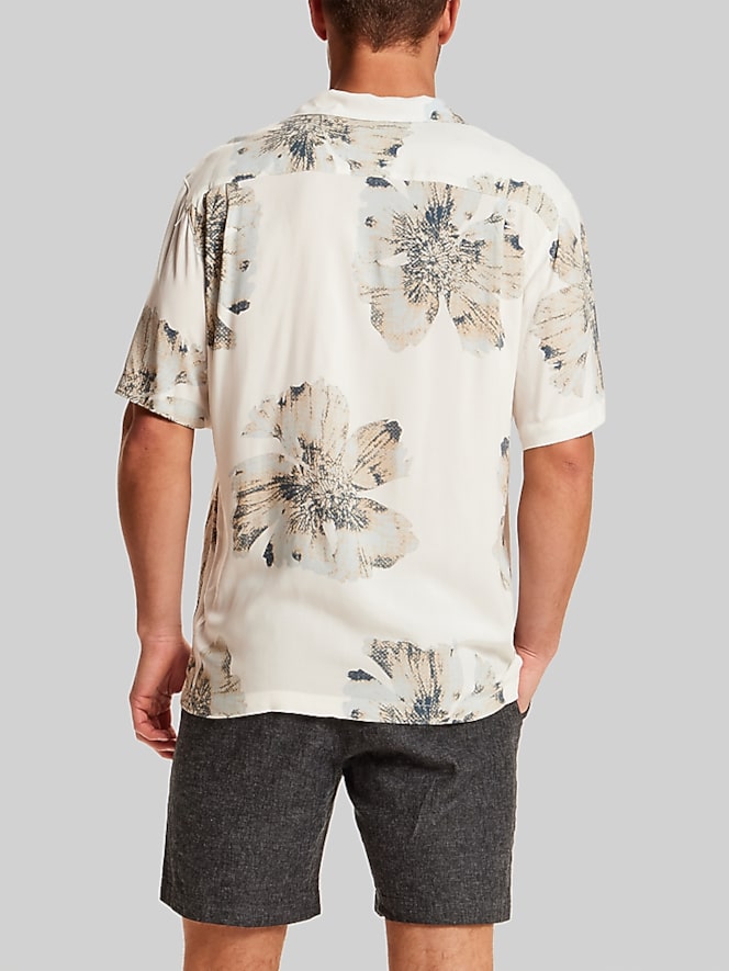 Weatherproof Vintage Regular Fit Short Sleeve Camp Shirt, Sand - Image 4 of 4