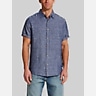 Weatherproof Vintage Regular Fit Solid Linen Woven Short Sleeve Shirt
