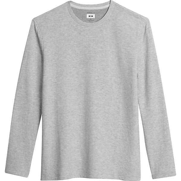 Joseph Abboud Men's Modern Fit Knit Crewneck T-Shirt Med Grey - Size: Large