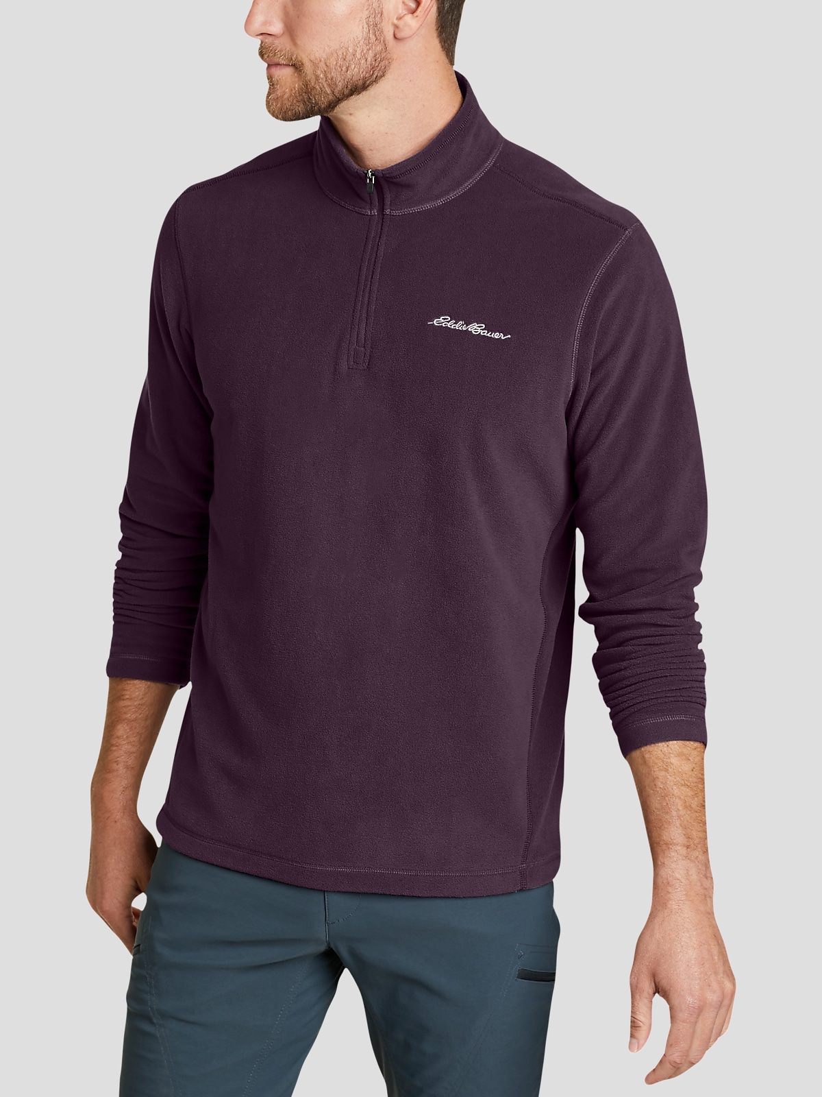 Eddie Bauer Classic Fit 1 4 Zip Sweater Quarter Zip Men s Wearhouse