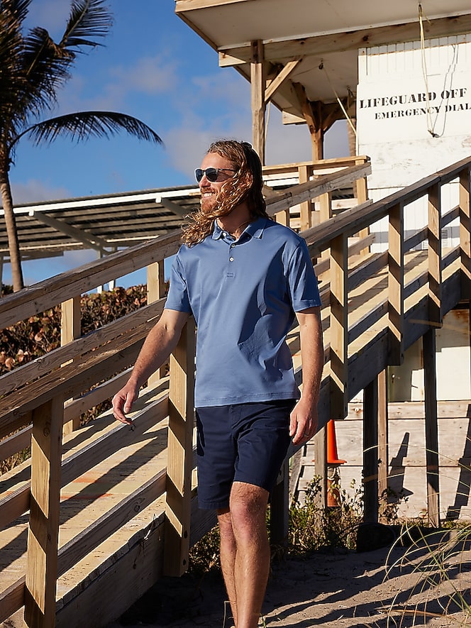 Joseph Abboud Modern Fit Luxe Cotton Polo