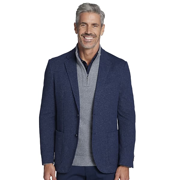 Joseph Abboud Men's Modern Fit Pique Knit Blazer Indigo - Size: 4XLT TMW6PWG51026