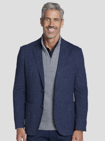 Modern Fit Knit Suit Jacket