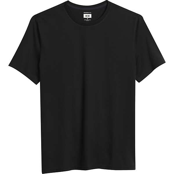 Joseph Abboud Men's Modern Fit Luxe Cotton Crewneck Tee Black - Size: XLT TMW6PYY50602