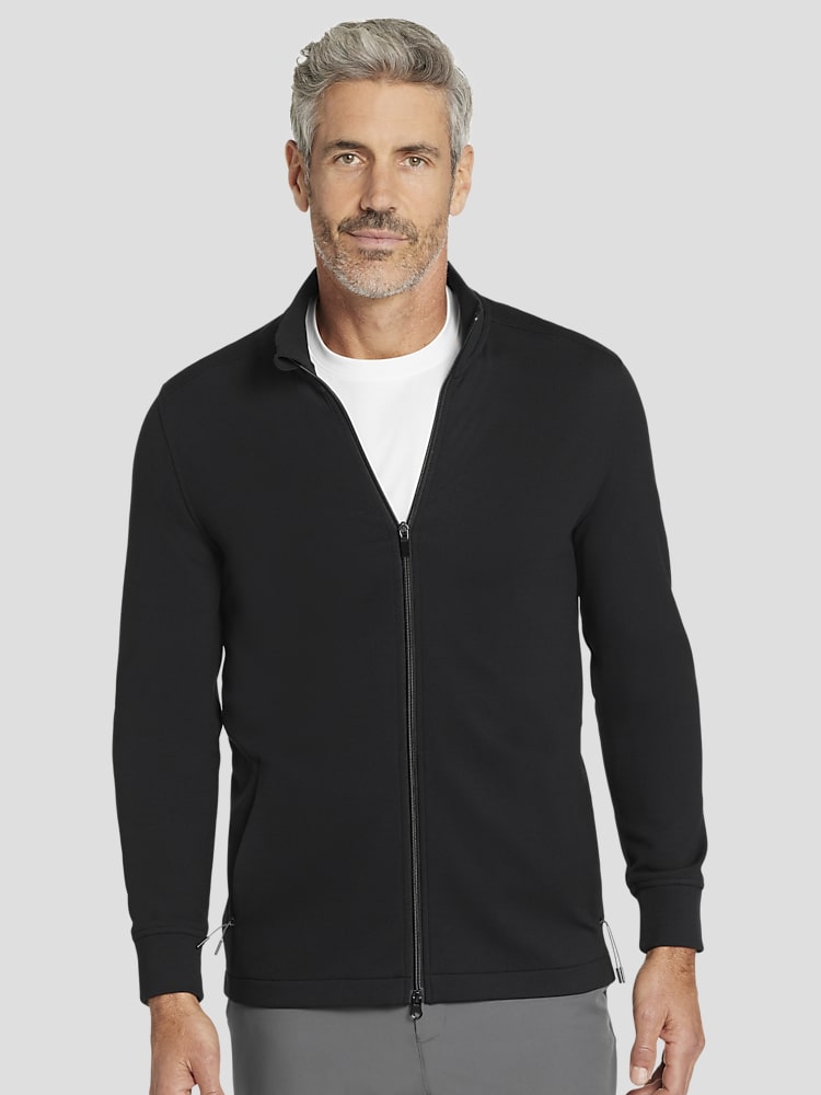Awearness Kenneth Cole Slim Fit Full Zip Performance Sweater Sweaters Men s Wearhouse