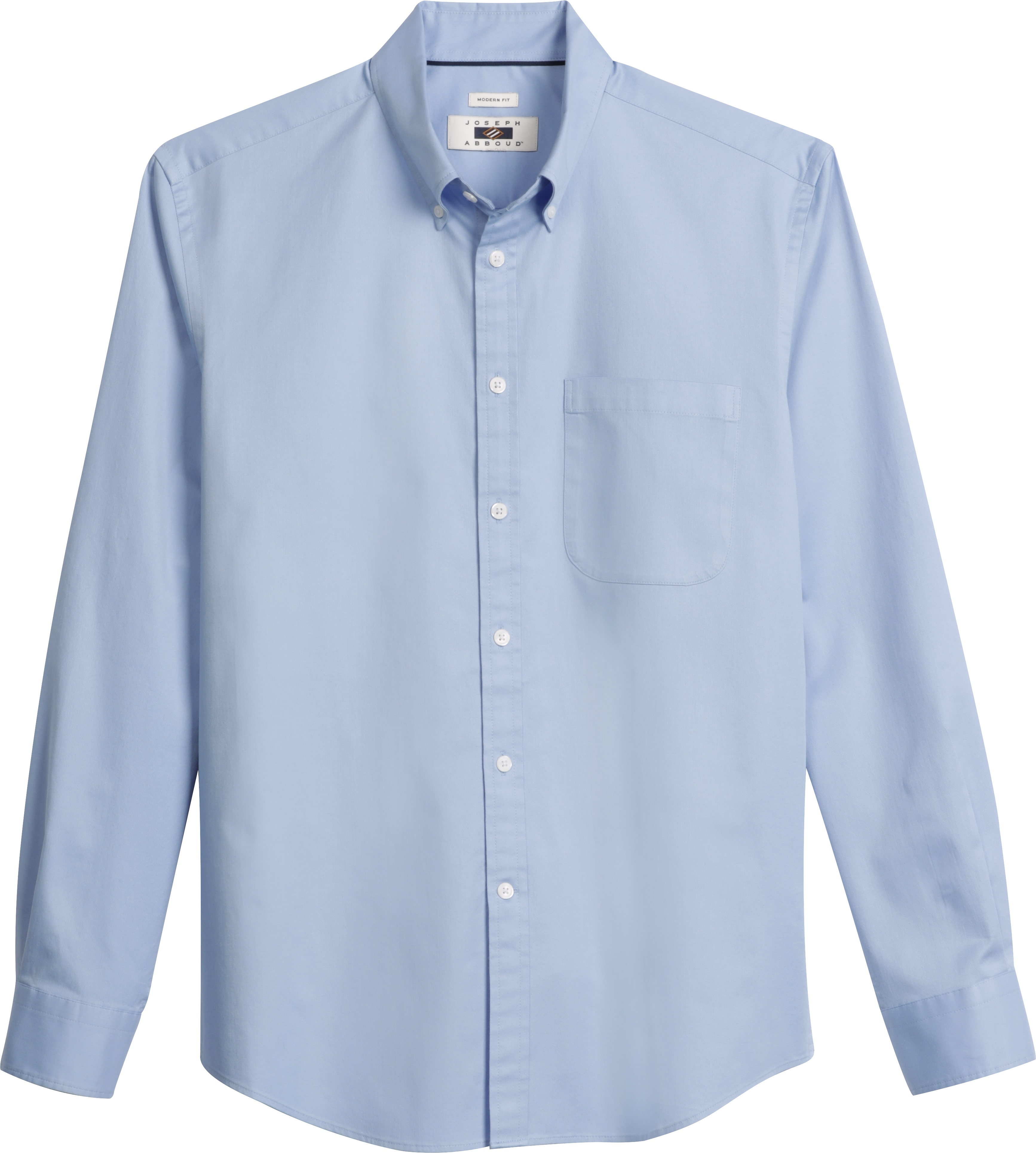 Modern Fit Twill Button Up Shirt