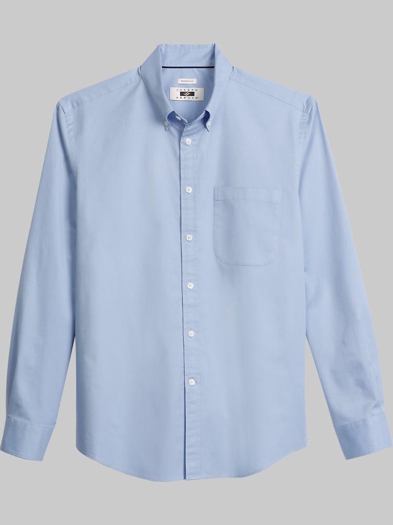 Joseph Abboud Modern Fit Twill Button Up Shirt