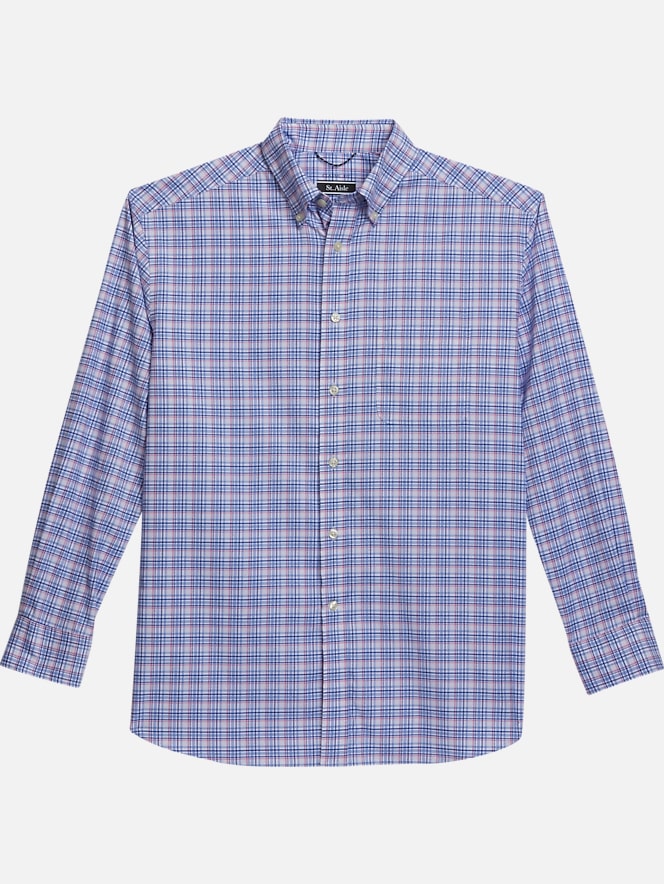 St. Aisle Classic Fit Medium Check Sport Shirt | All Sale| Men's Wearhouse