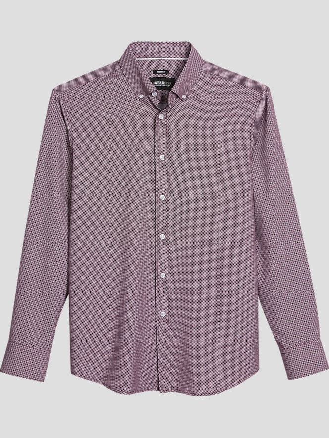 Awearness Kenneth Cole Modern Fit Performance 4-Way Stretch Button Up Shirt