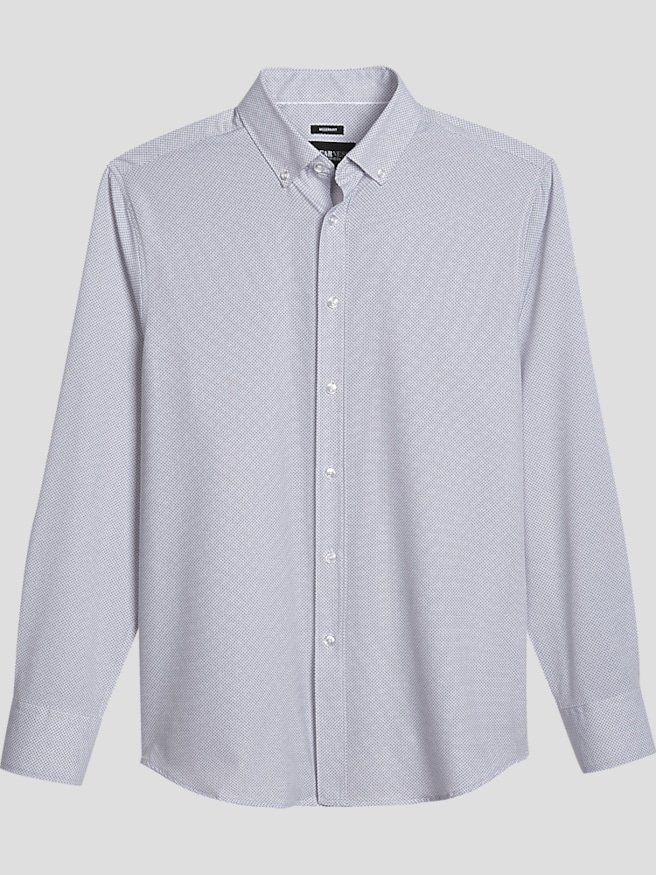 Awearness Kenneth Cole Big & Tall Men's Modern Fit Performance 4-Way Stretch Button Up Shirt , White