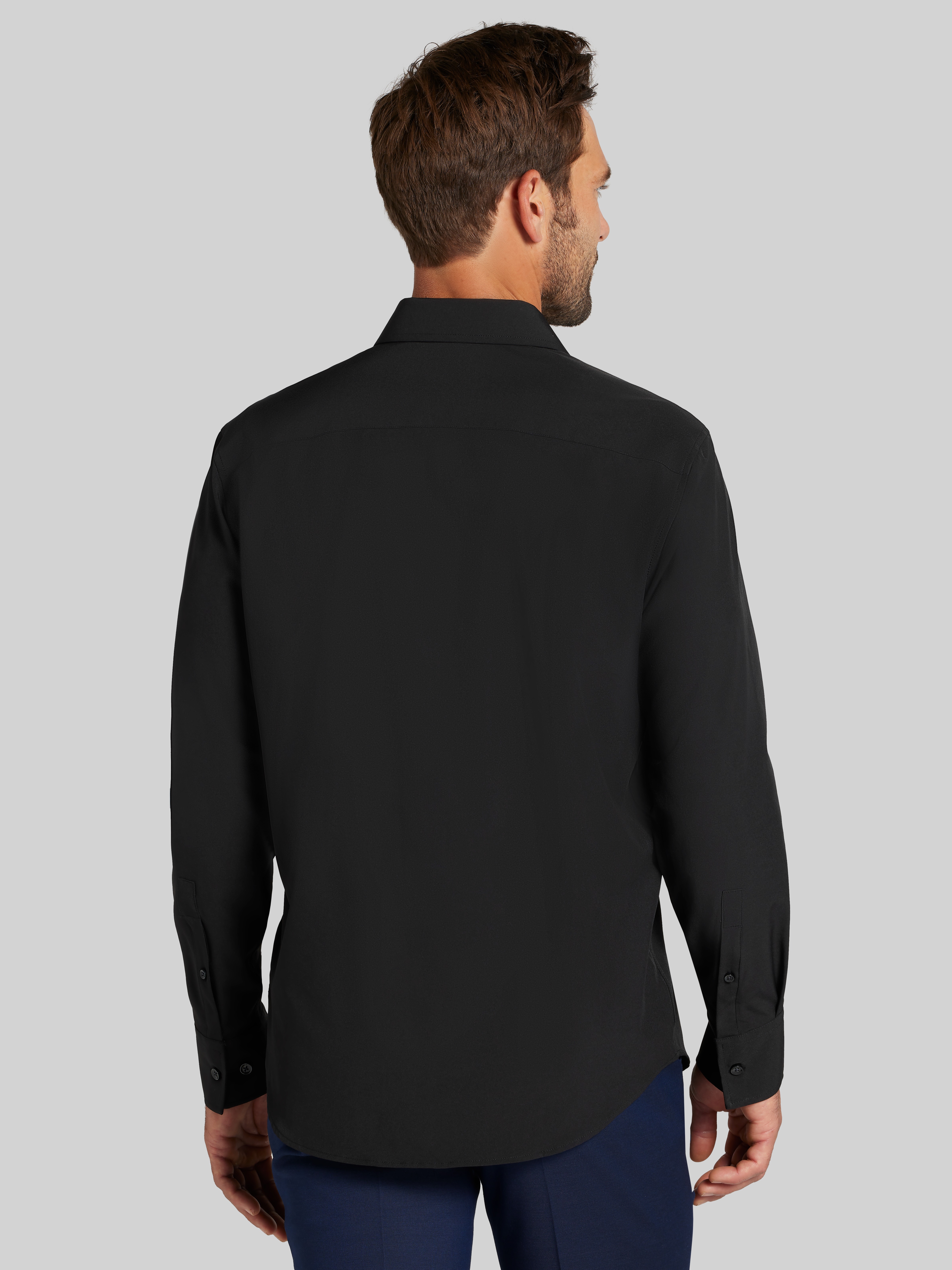 Modern Fit Performance 4-Way Stretch Button Up Shirt