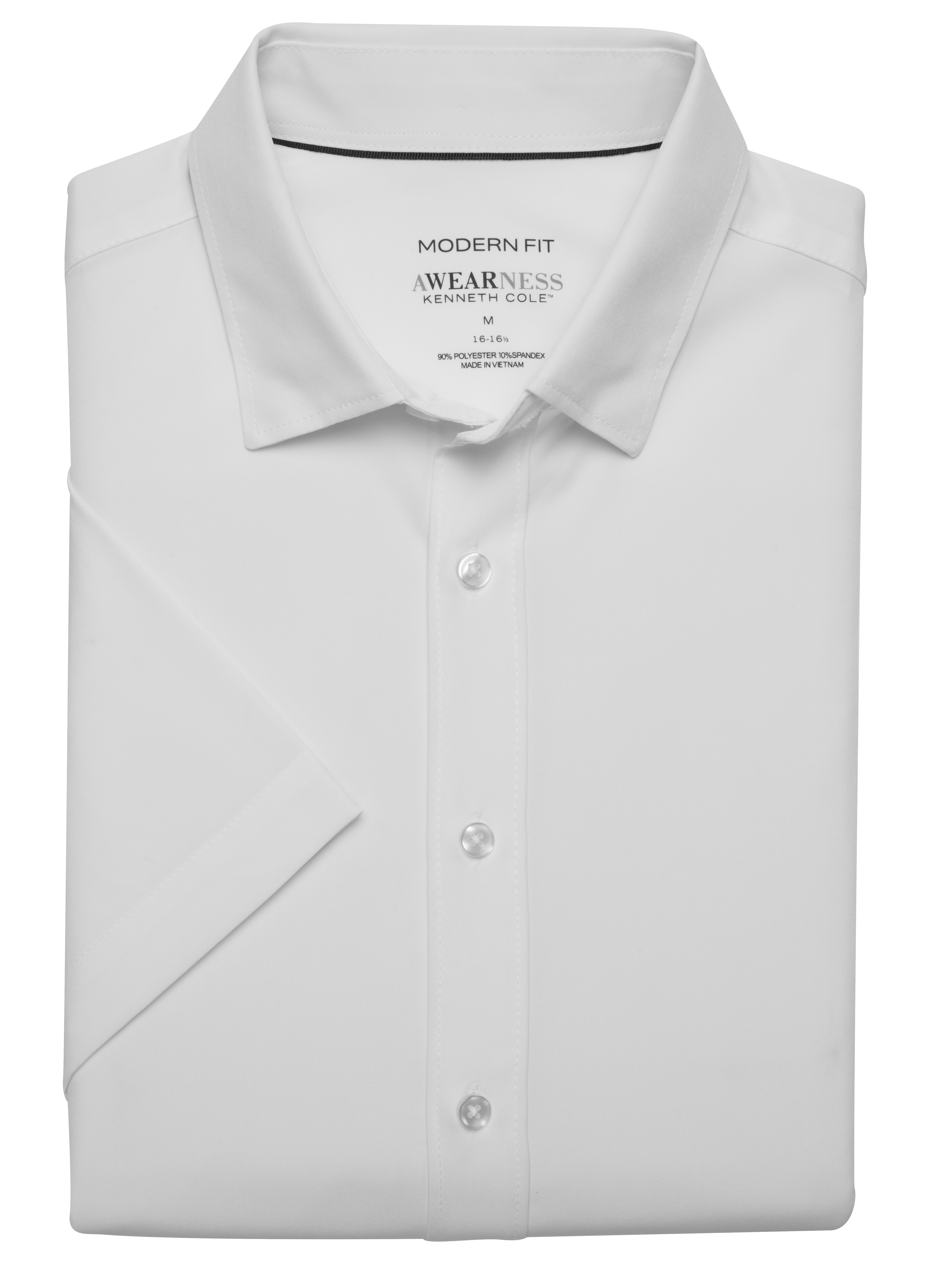 Modern Fit Short Sleeve 4-Way Stretch Button Up Shirt