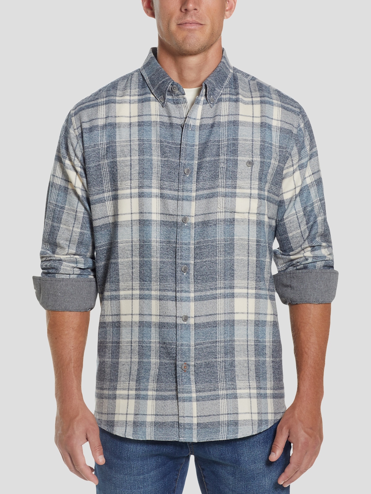 Weatherproof men's flannel shirts on sale