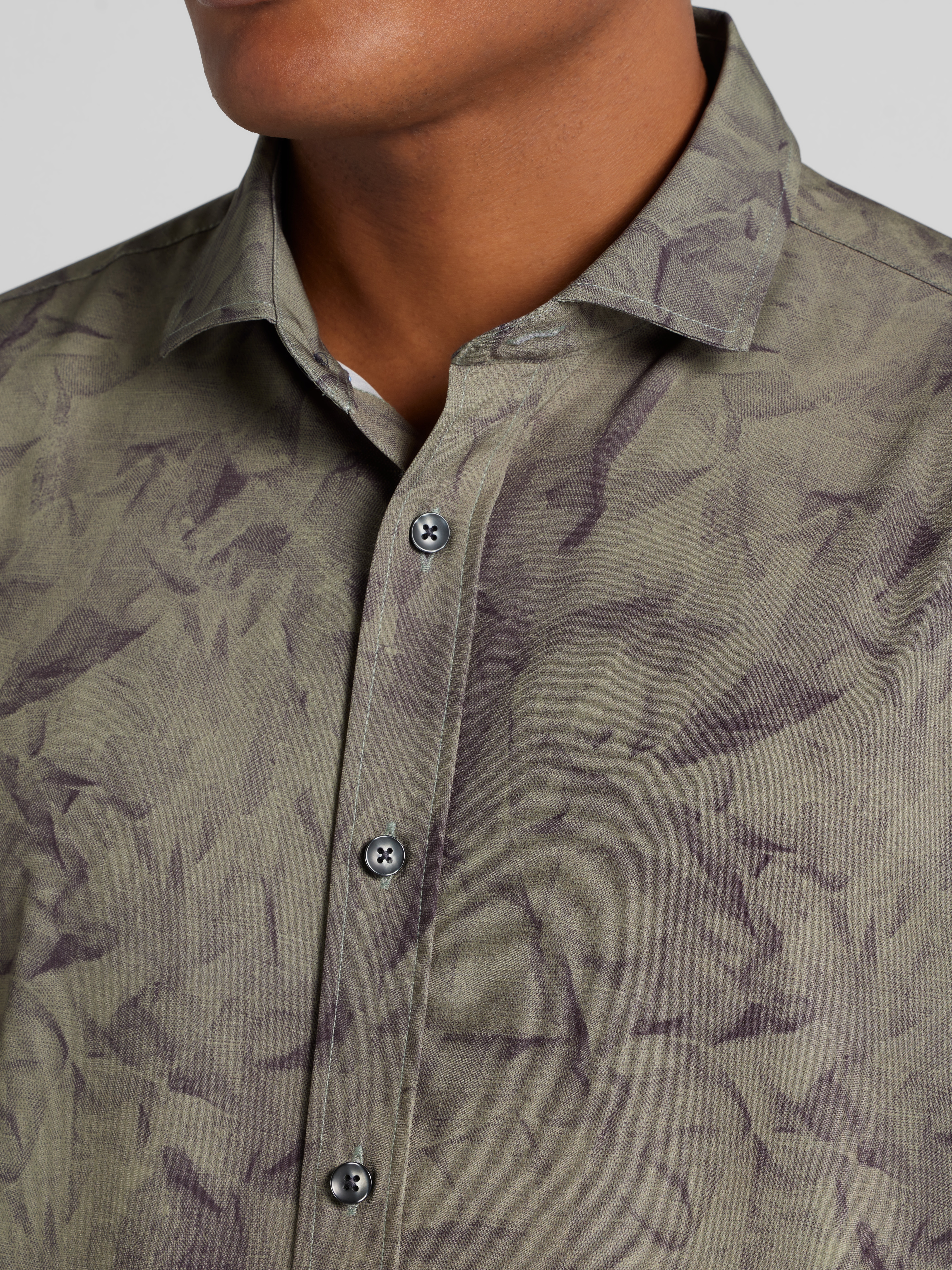 CHILLFLEX Slim Fit 4-Way Stretch Button Up Shirt