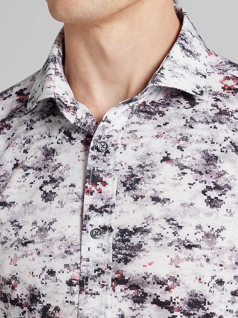 Awearness Kenneth Cole CHILLFLEX Slim Fit 4-Way Stretch Button Up Shirt