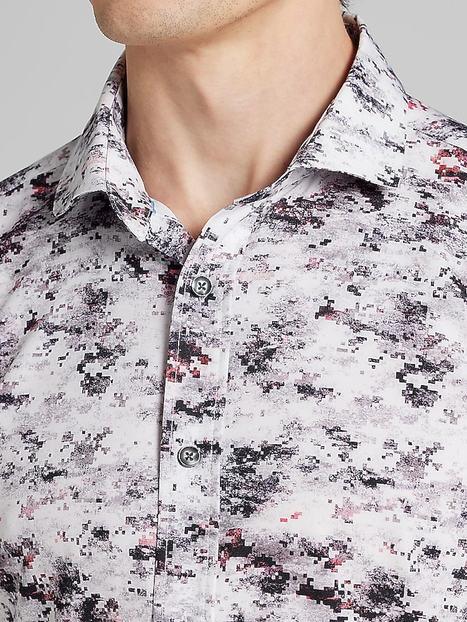 Awearness Kenneth Cole CHILLFLEX Slim Fit 4-Way Stretch Button Up Shirt