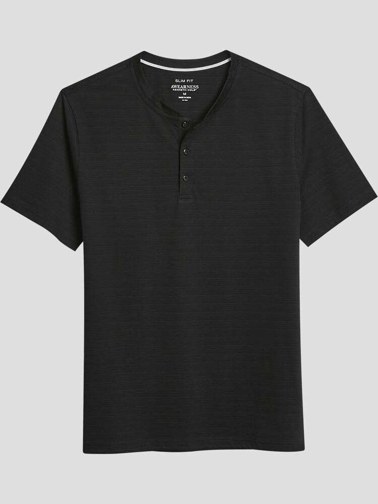 Awearness Kenneth Cole Slim Fit Henley Henley Shirts Men s Wearhouse