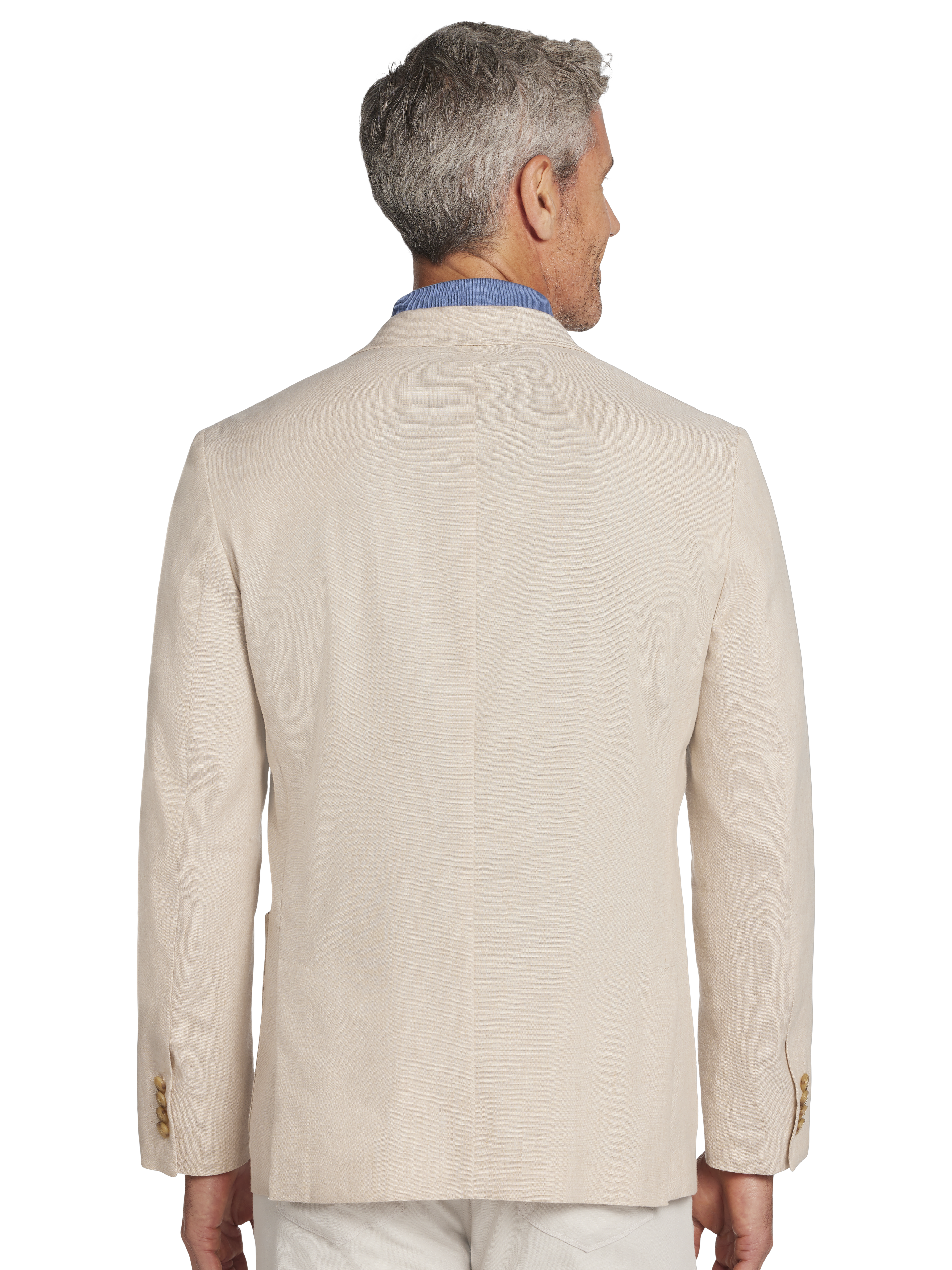 Modern Fit Linen Blend Soft Jacket