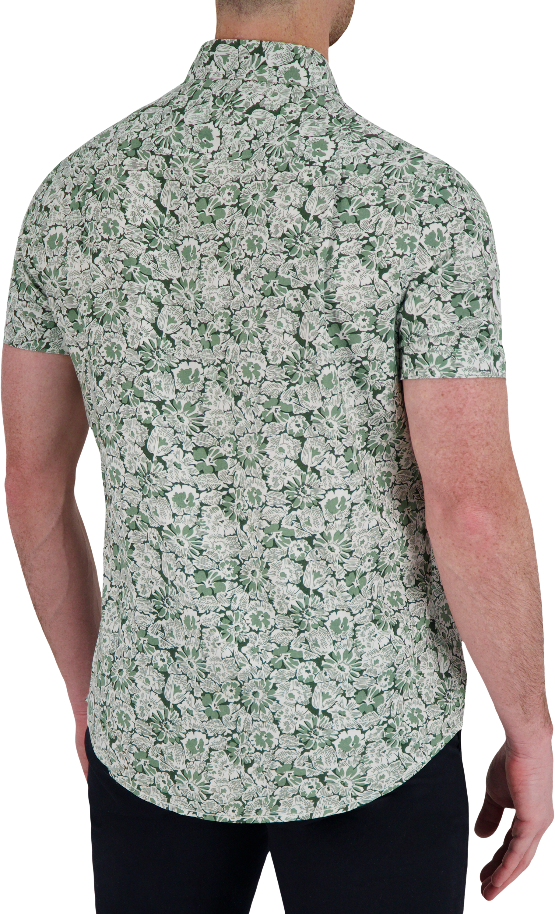 Modern Fit Floral Sport Shirt