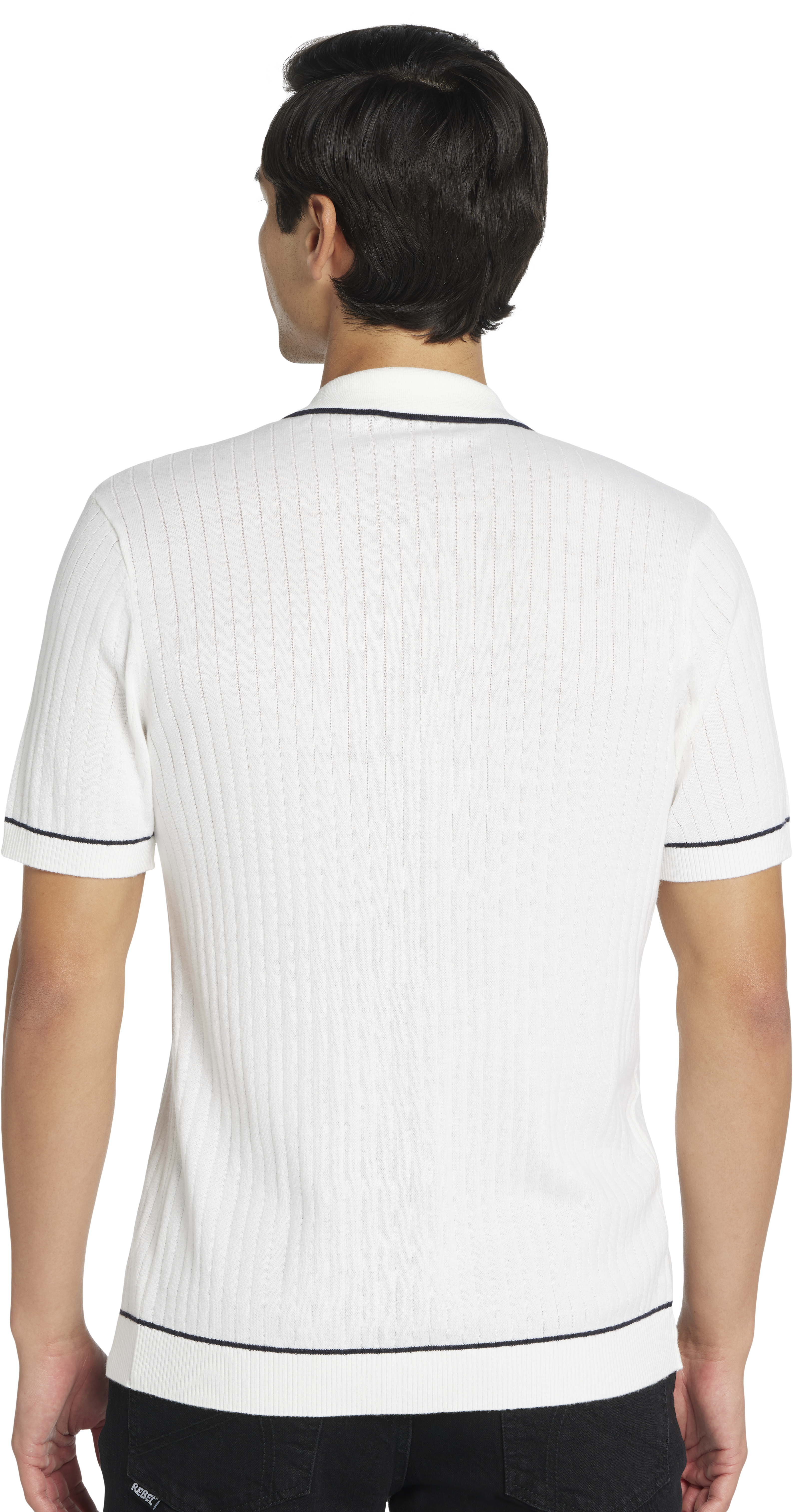 Slim Fit Tipped Collar Polo Shirt