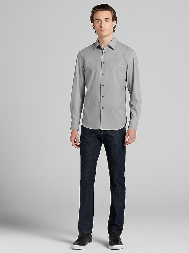 Joseph Abboud Modern Fit Comfort Stretch Hybrid Button Up Shirt