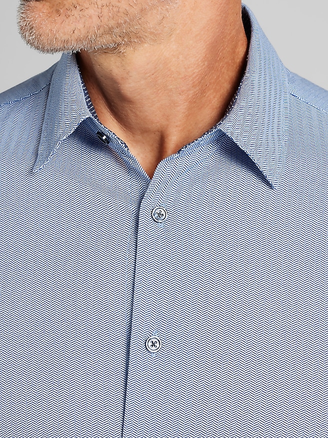 Joseph Abboud Men's Modern Fit Comfort Stretch Hybrid Button Up Shirt