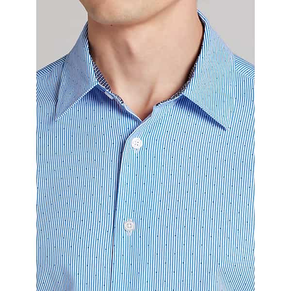 Joseph Abboud Big & Tall Men's Modern Fit Comfort Stretch Hybrid Button Up Shirt White - Size: 3XLT