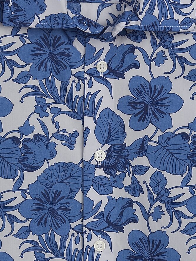 Joseph Abboud Modern Fit Nocturnal Floral Short Sleeve