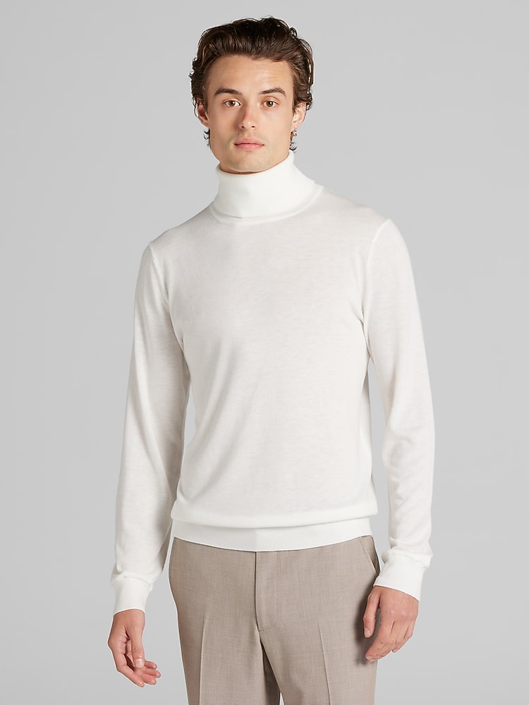 Paisley Gray Turtleneck Sweater Sweaters Men's Wearhouse