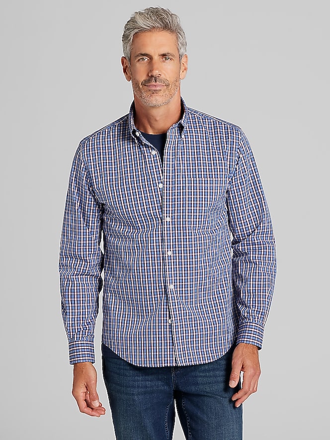 Wilke-Rodriguez Modern Fit Plaid Button Up Shirt