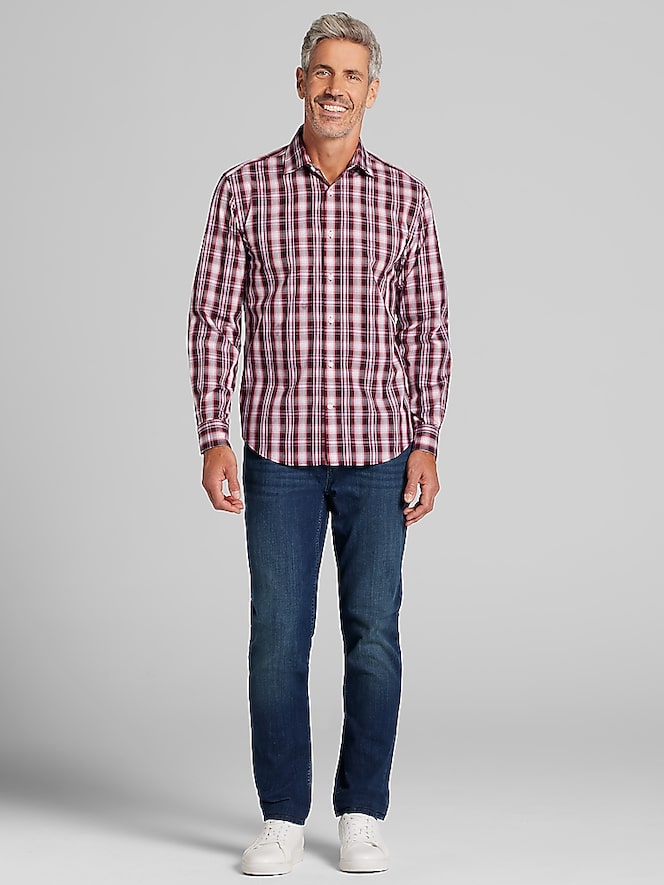 Wilke-Rodriguez Modern Fit Plaid Button Up Shirt