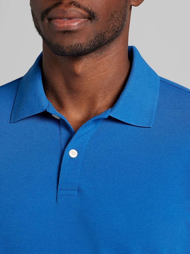 Wilke-Rodriguez Modern Fit Pique Knit Polo, Deja Vu Blue | Polo