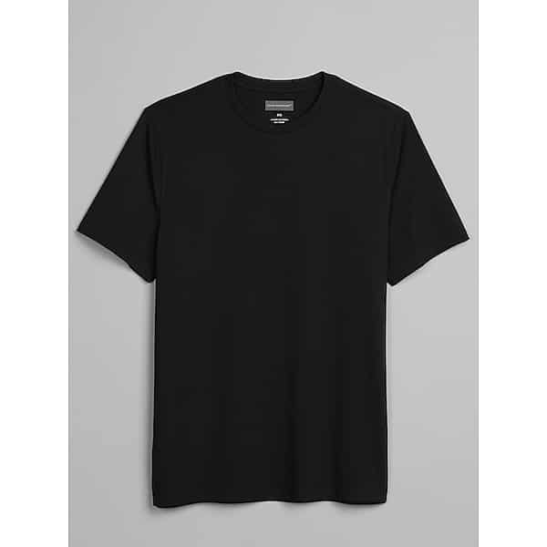Wilke-Rodriguez Big & Tall Men's Modern Fit Cotton Blend Crewneck Tee Jet Black - Size: XLT