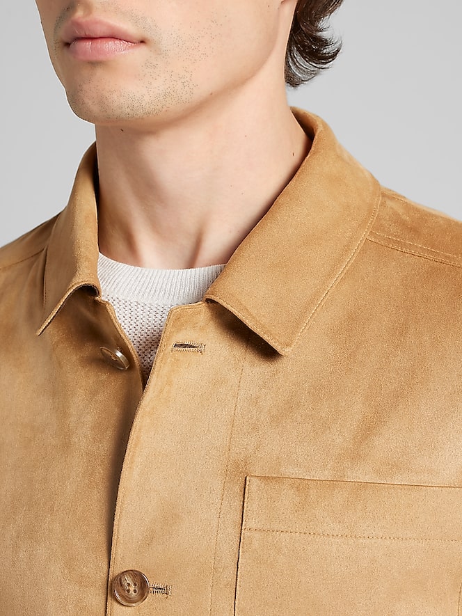Paisley &Amp; Gray Microsuede Shirt Jacket