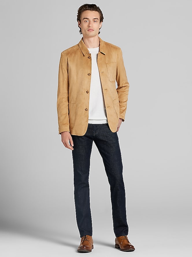 Paisley &Amp; Gray Microsuede Shirt Jacket