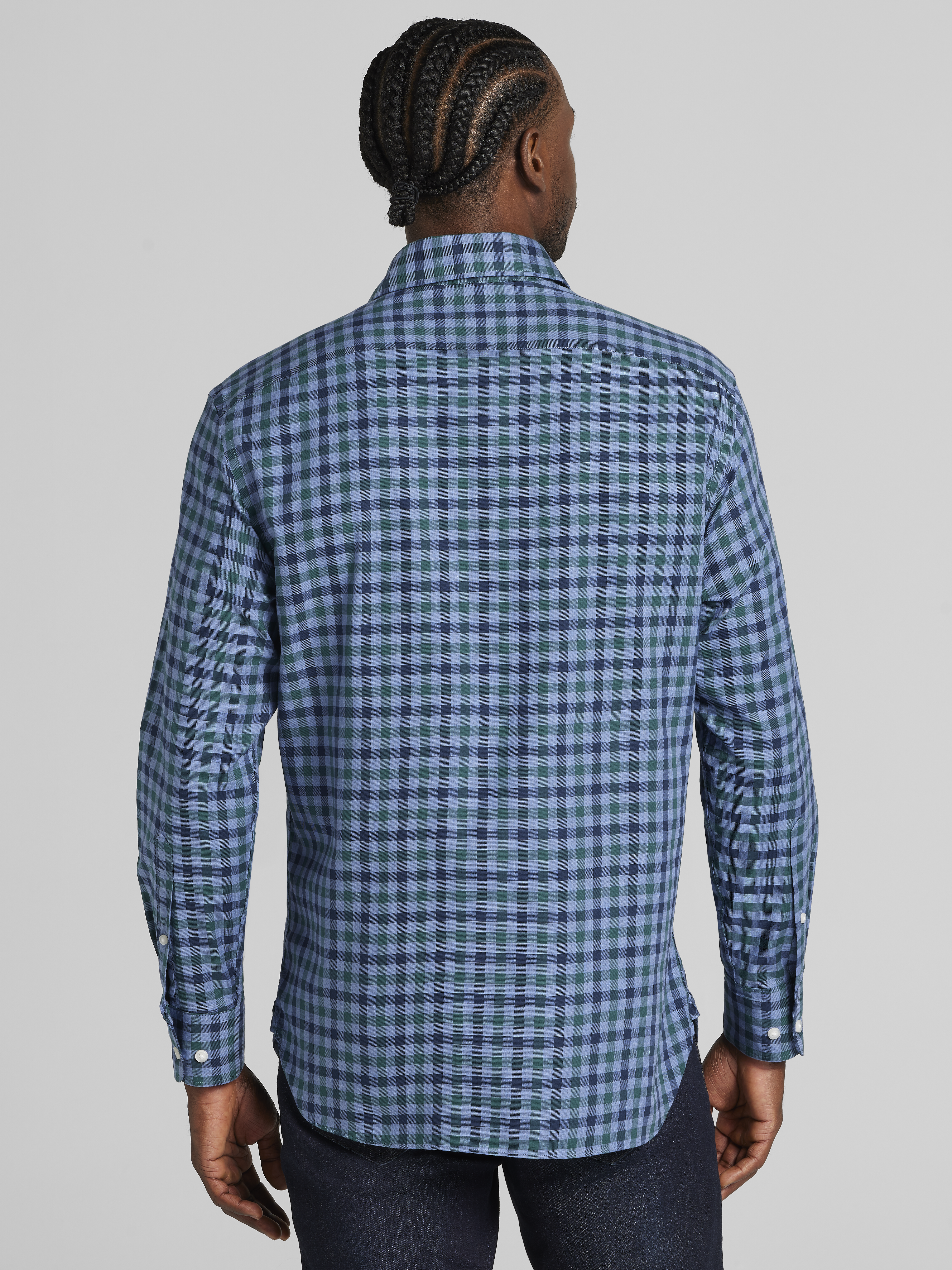 Modern Fit Button Up Shirt