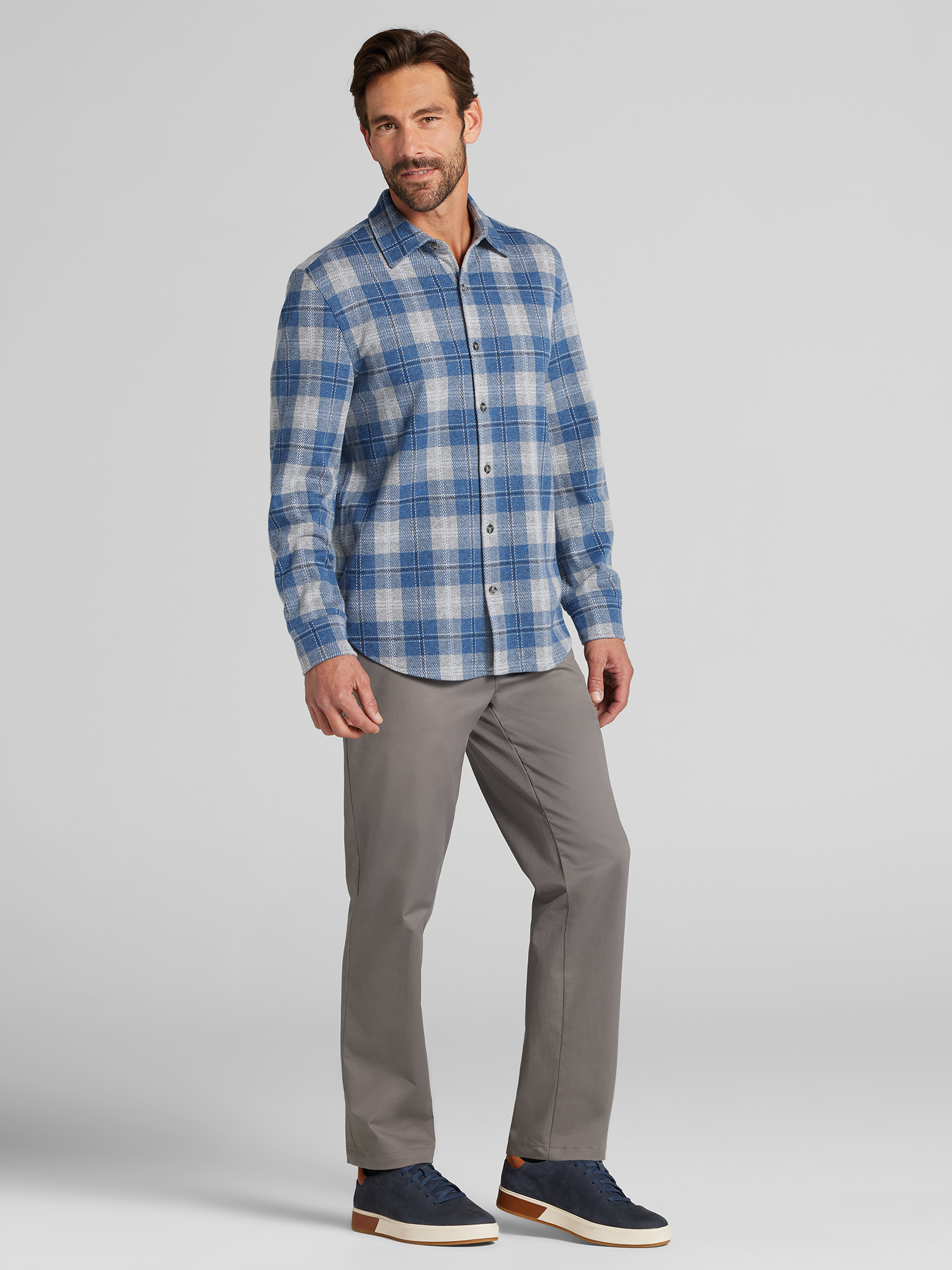 Modern Fit Button Up Overshirt