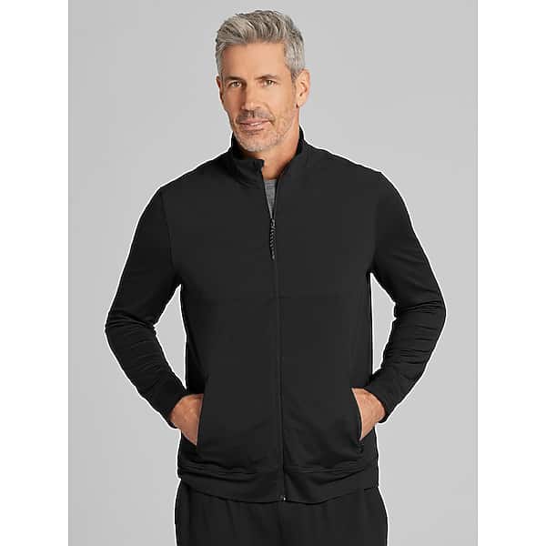 Awearness Kenneth Cole Big & Tall Men's CHILLFLEX 4-Way Stretch Full Zip Jacket Black - Size: XXL