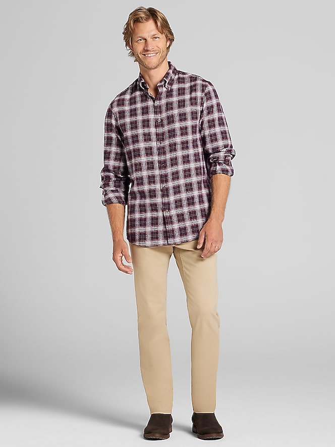 Wilke-Rodriguez Modern Fit Flannel Button Up Shirt