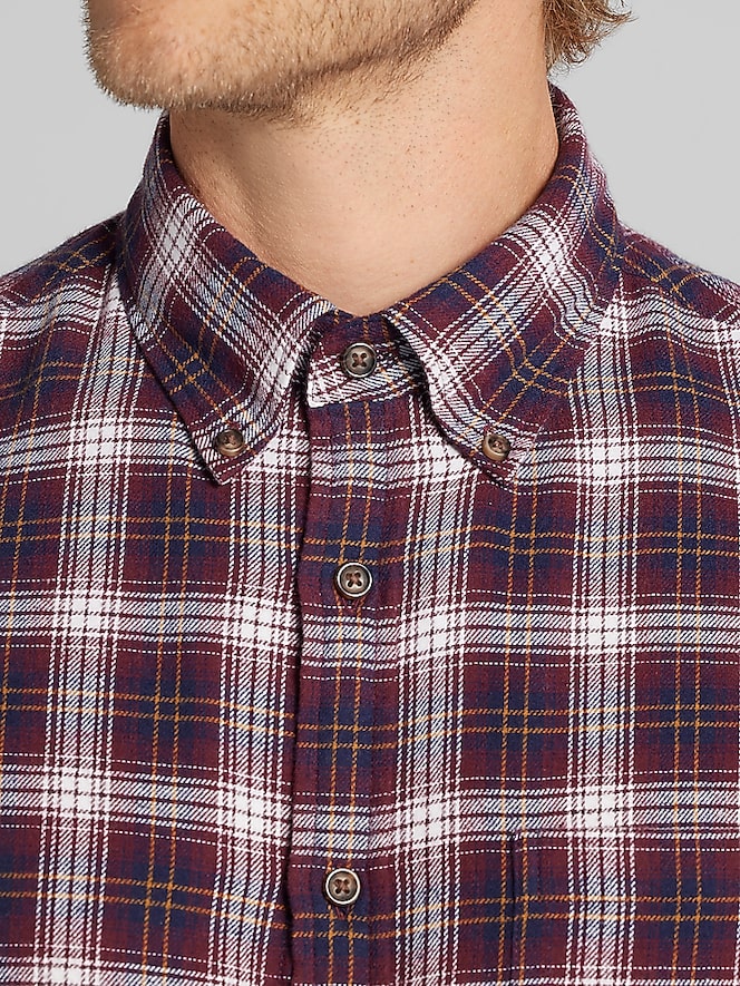 Wilke-Rodriguez Modern Fit Flannel Button Up Shirt