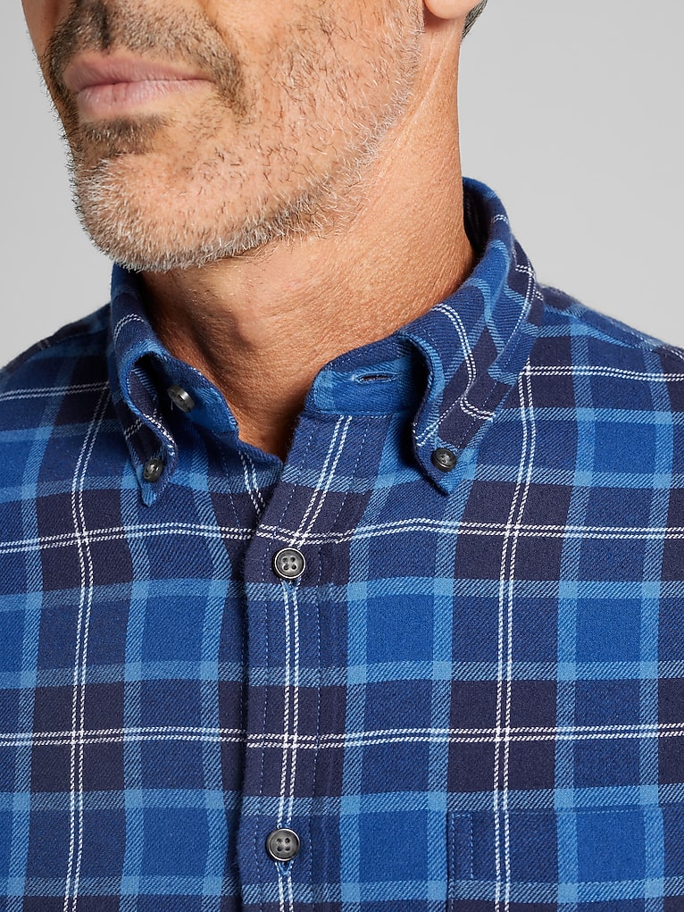 Wilke-Rodriguez Modern Fit Woven Flannel Button Up Shirt