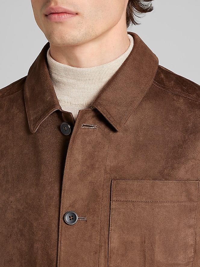 Paisley &Amp; Gray Microsuede Shirt Jacket