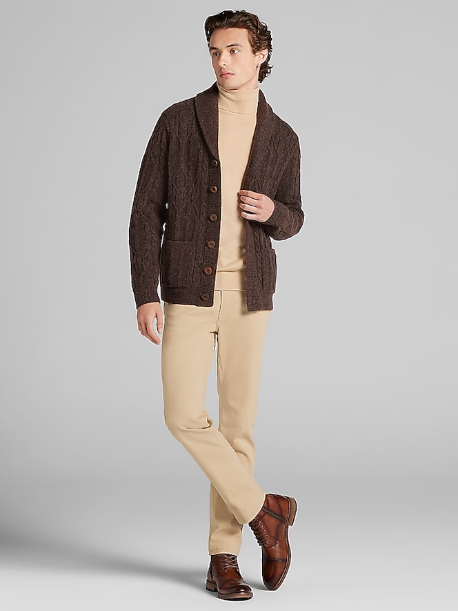 Paisley &Amp; Gray Slim Fit Shawl Collar Cardigan