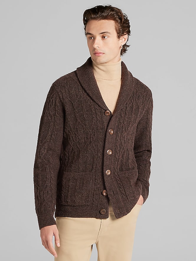 Paisley &Amp; Gray Slim Fit Shawl Collar Cardigan