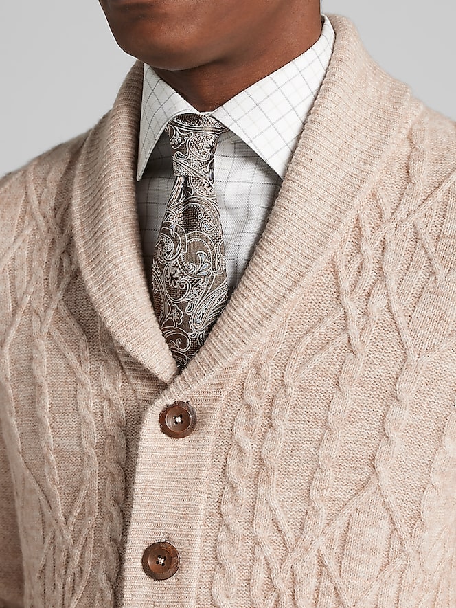 Paisley &Amp; Gray Slim Fit Shawl Collar Cardigan