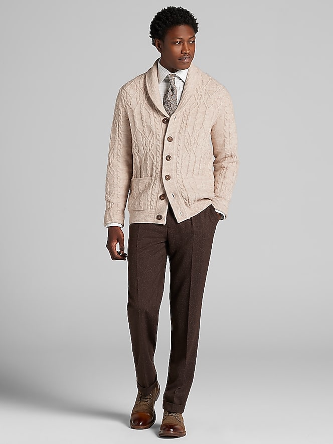 Paisley &Amp; Gray Slim Fit Shawl Collar Cardigan