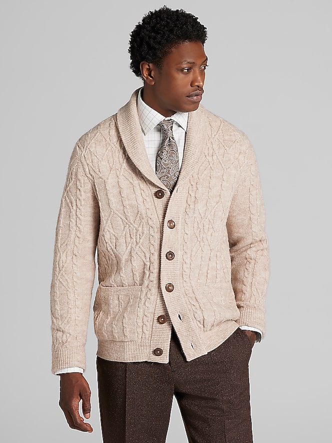 Paisley &Amp; Gray Slim Fit Shawl Collar Cardigan