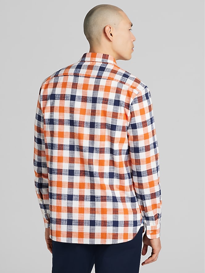 Joseph Abboud Modern Fit Plaid Button Up Shirt