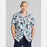 Joseph Abboud Modern Fit Linen Blend Short Sleeve Camp Shirt
